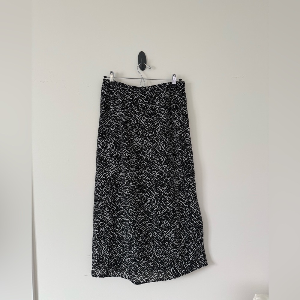Japna Black and White Maxi Skirt